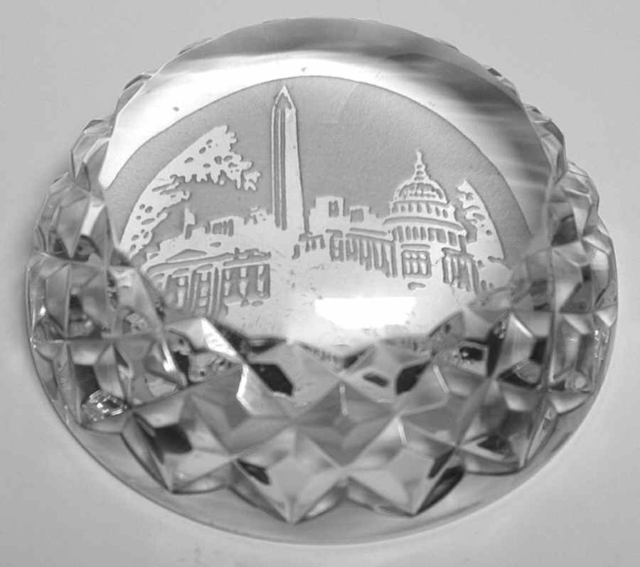 Waterford Crystal Paperweight Washington D.C. - No Box by Waterford Crystal-1