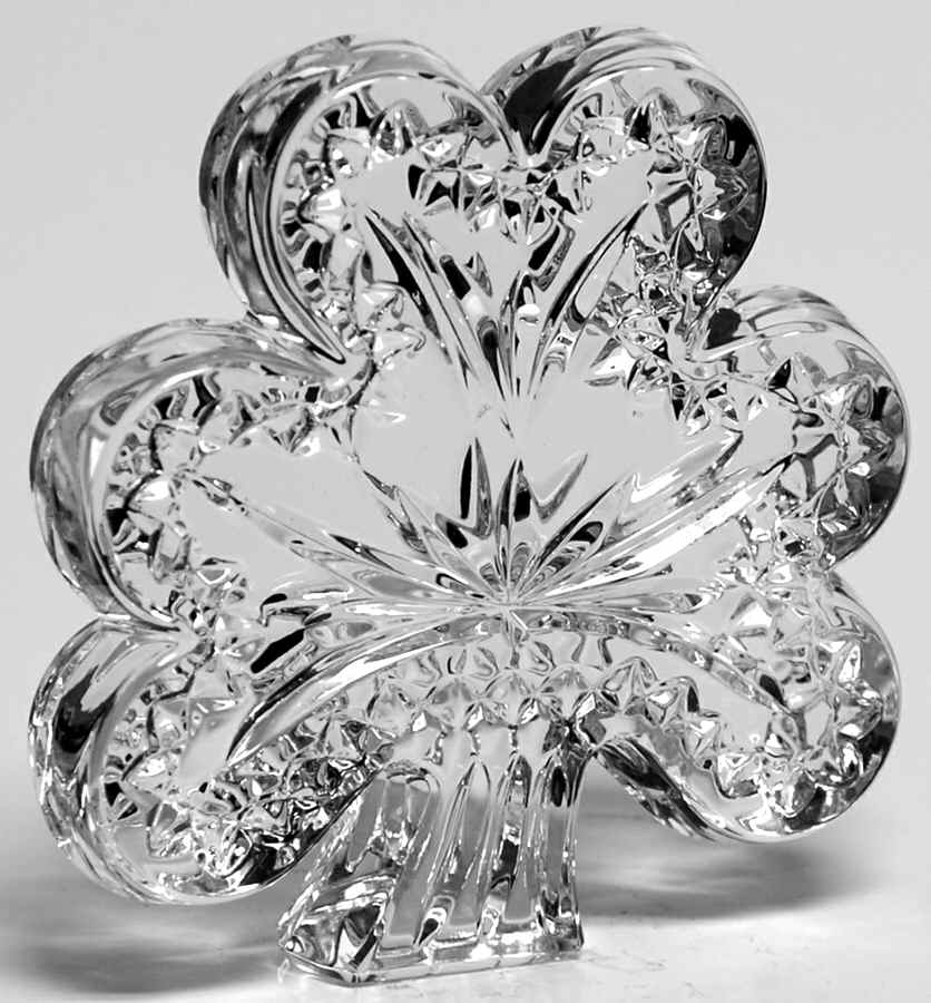 Waterford Crystal Paperweight Shamrock - No Box by Waterford Crystal-1