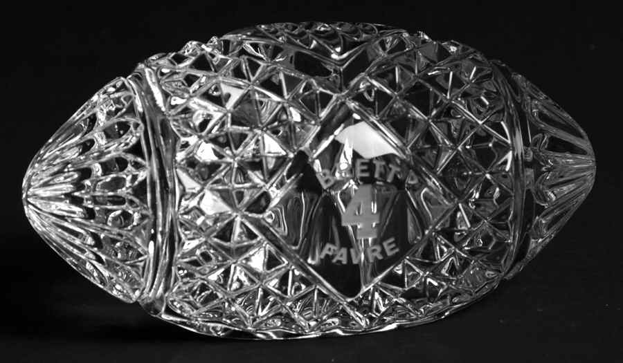 Waterford Crystal Paperweight Football-Brett Favre - Boxed by Waterford Crystal-1