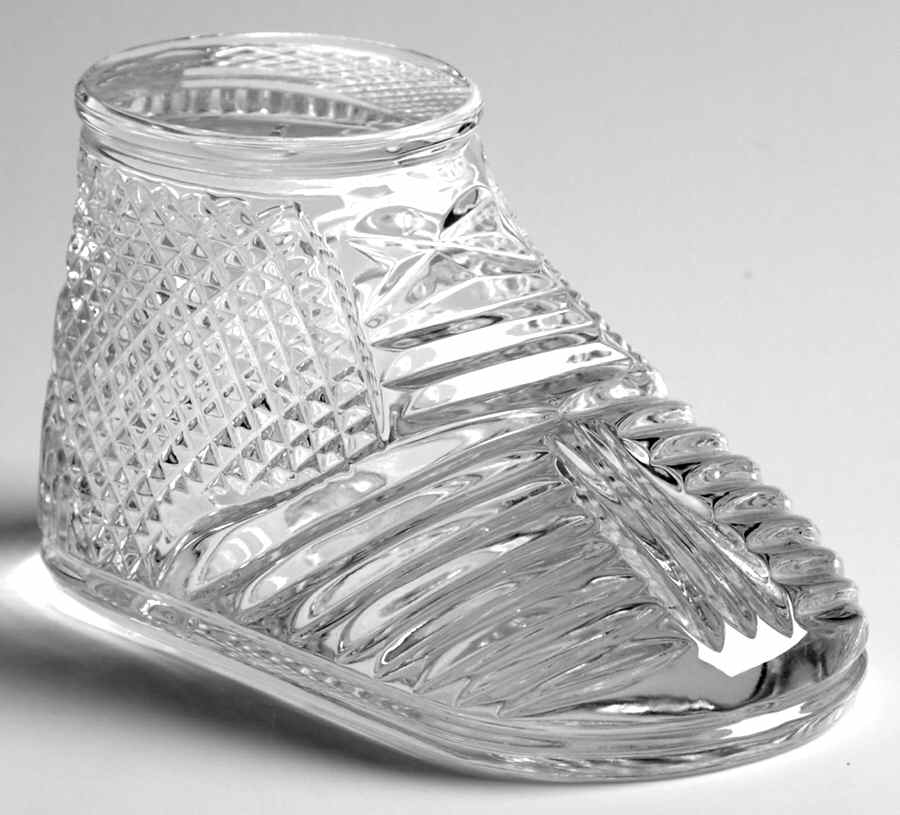 Waterford Crystal Paperweight Baby Shoe - No Box by Waterford Crystal-1