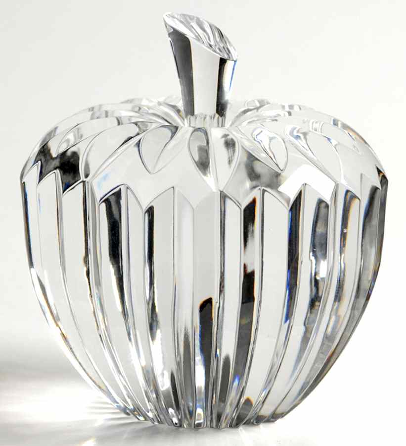 Waterford Crystal Paperweight Apple - No Box by Waterford Crystal-1
