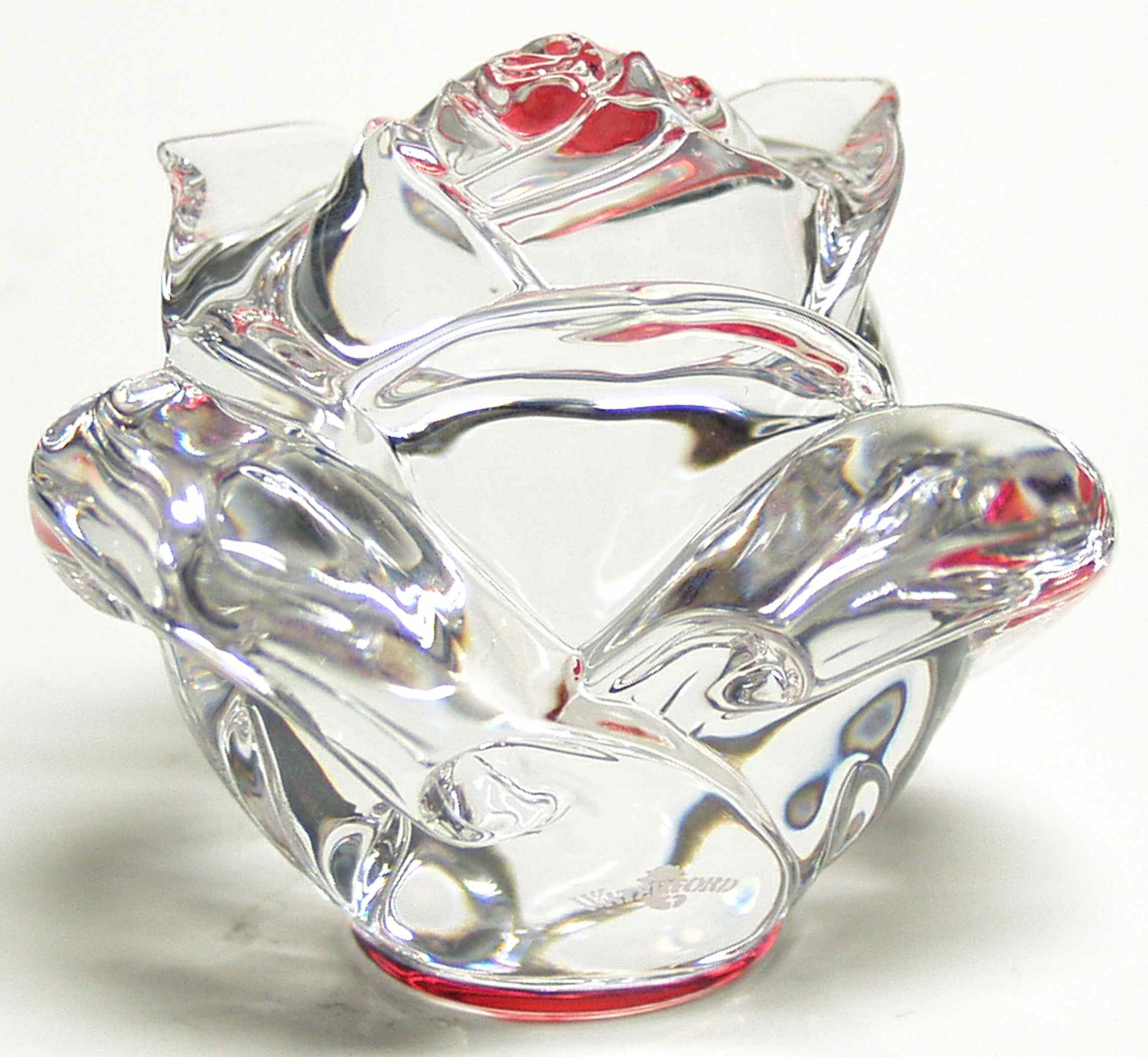Waterford Crystal Paperweight Red Rose Paperweight - Boxed by Waterford Crystal-1