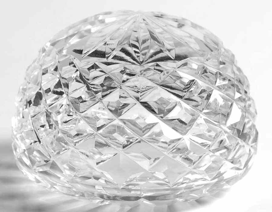 Waterford Crystal Paperweight Round Star Cut Paperweight - No Box by Waterford Crystal-1