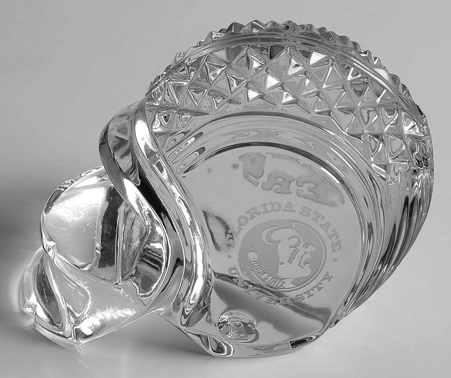 Waterford Crystal Paperweight Football Helmet-Florida State University - Boxed by Waterford Crystal-1