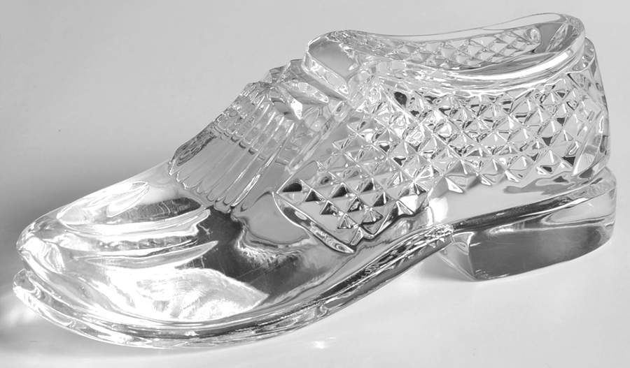 Waterford Crystal Paperweight Golf Shoe - No Box by Waterford Crystal-1