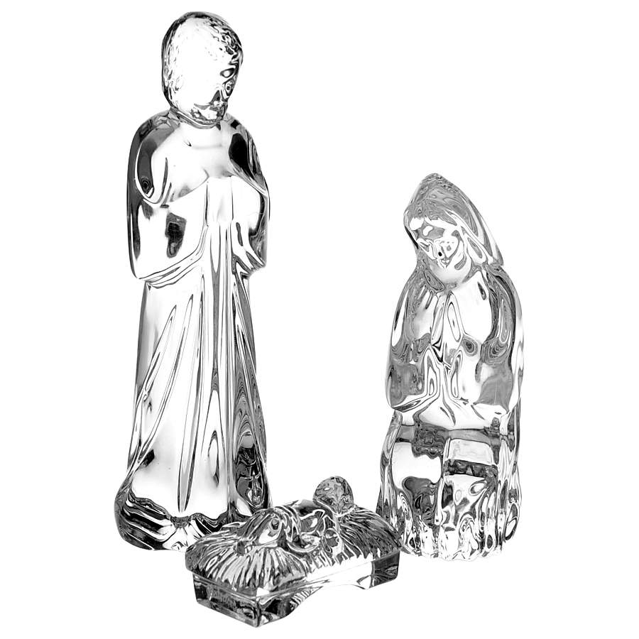 Waterford Nativity Figurines Holy Family-Boxed Set Of 3 - With Box by Waterford Crystal-1