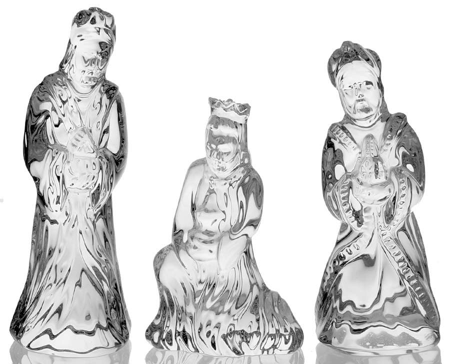 Waterford Nativity Figurines Wise Men Boxed Set Of 3 - Boxed by Waterford Crystal-1