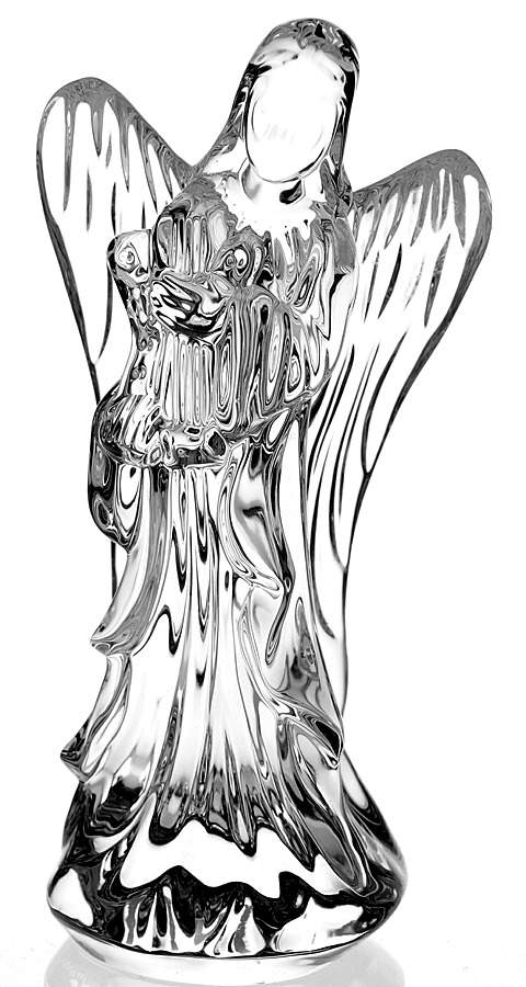 Waterford Nativity Figurines Angel With Harp - Boxed by Waterford Crystal-1