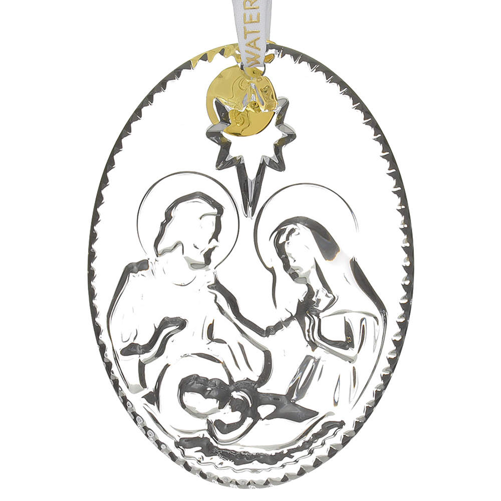 Waterford Christmas Ornament Holy Family Nativity Ornament - Boxed by Waterford Crystal-1