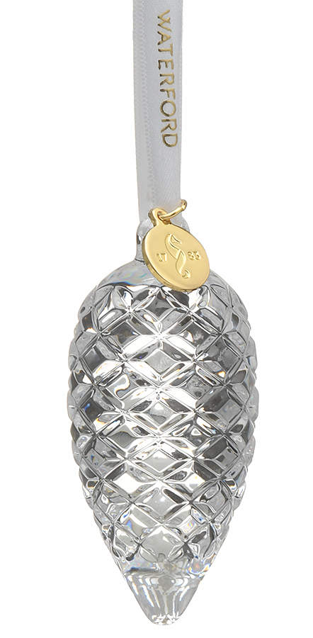 Waterford Christmas Ornament Crystal Pinecone - Boxed by Waterford Crystal-1