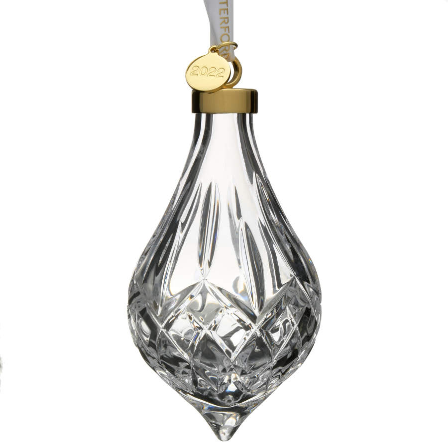 Waterford Christmas Ornament Lismore Teardrop Bauble  - Boxed by Waterford Crystal-1