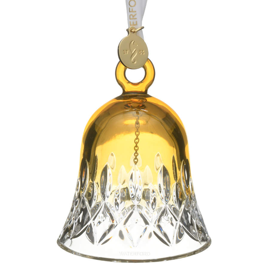 Waterford Christmas Ornament Lismore Bell Amber - Boxed by Waterford Crystal-1
