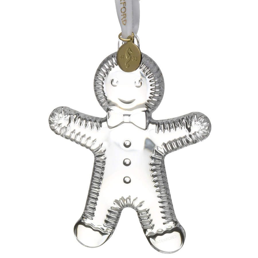 Waterford Christmas Ornament Gingerbread Man Ornament  - No Box 235 by Waterford Crystal-1