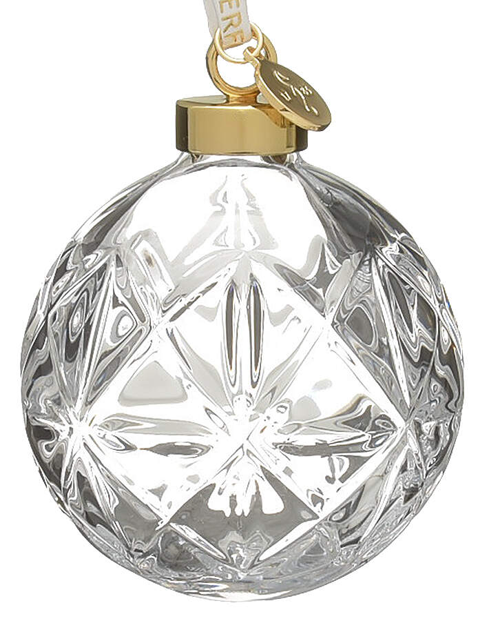 Waterford Christmas Ornament Clear Bauble Ornament - Boxed by Waterford Crystal-1