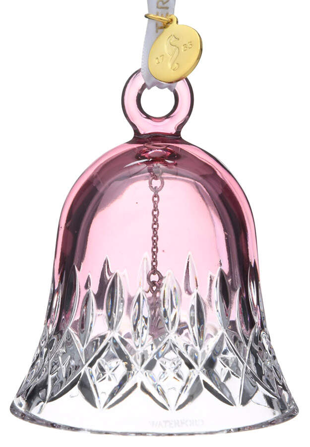 Waterford Christmas Ornament Lismore Cranberry Bell Ornament - No Box by Waterford Crystal-1