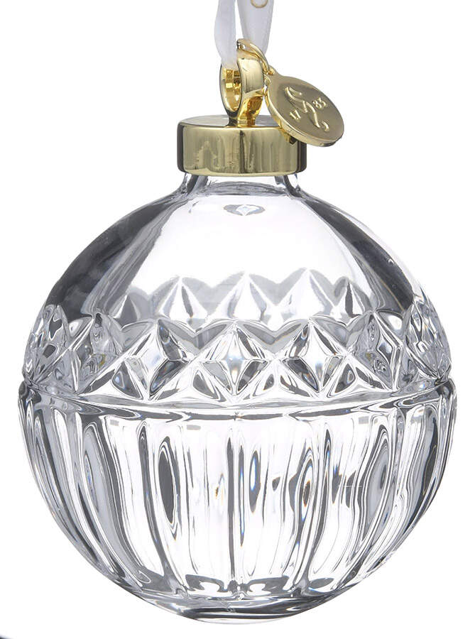 Waterford Christmas Ornament Cut Clear Bauble - No Box by Waterford Crystal-1