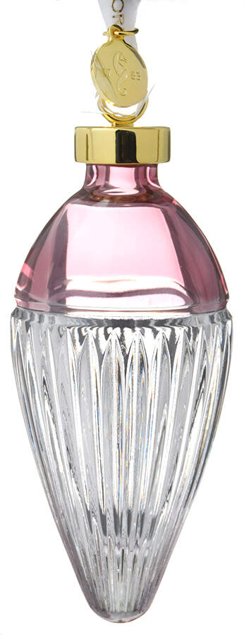 Waterford Christmas Ornament Lismore Faith Drop Cranberry - Boxed by Waterford Crystal-1