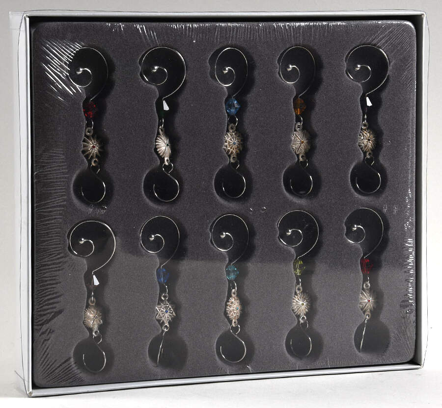 Ornament Accessories Snowflake Ornament Enhancers Set/10 - Boxed by Waterford Crystal-1