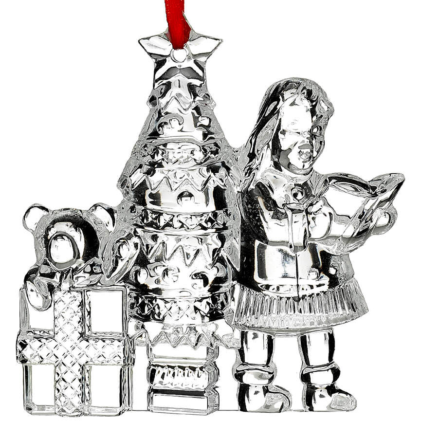 Christmas Wonders Ornaments Girl With Tree - Boxed by Waterford Crystal-1