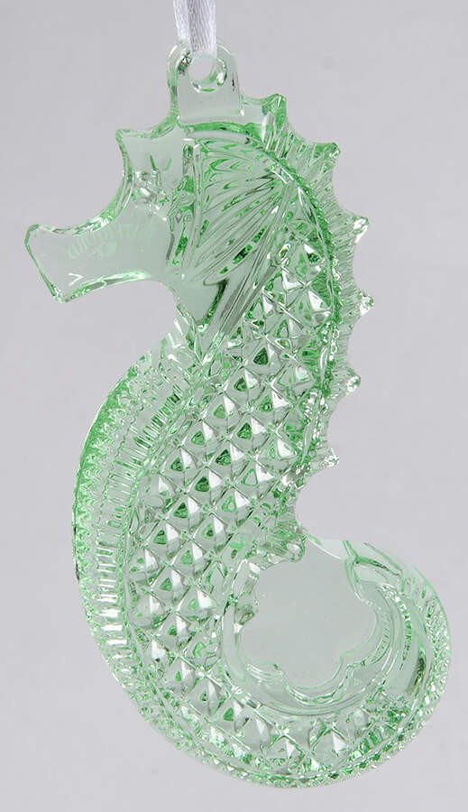 Waterford Christmas Ornament Seahorse-Green - No Box by Waterford Crystal-1