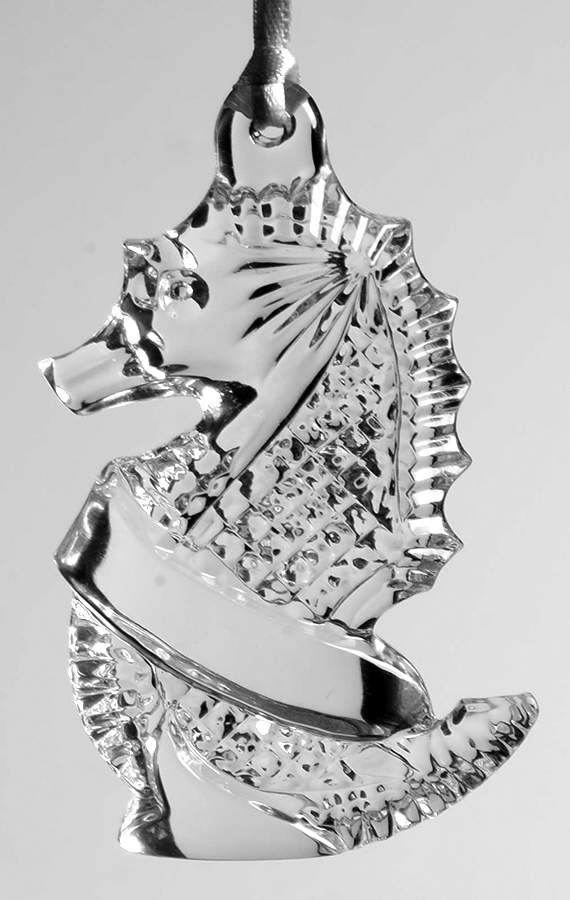 Waterford Christmas Ornament Seahorse - Personalizable - No Box by Waterford Crystal-1