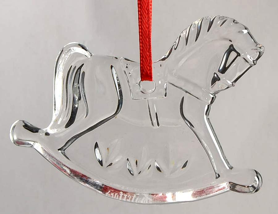 Waterford Christmas Ornament Rocking Horse - Boxed by Waterford Crystal-1