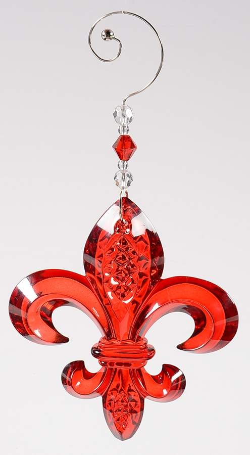 Fleur de Lys Fleur De Lis - Red - No Box by Waterford Crystal-1