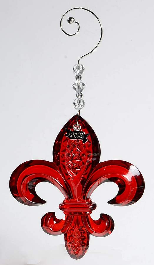 Fleur de Lys Fleur De Lys - Red - No Box 4f by Waterford Crystal-1