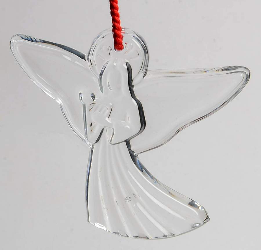 Angel Ornament Angel-With Harp - Boxed by Waterford Crystal-1