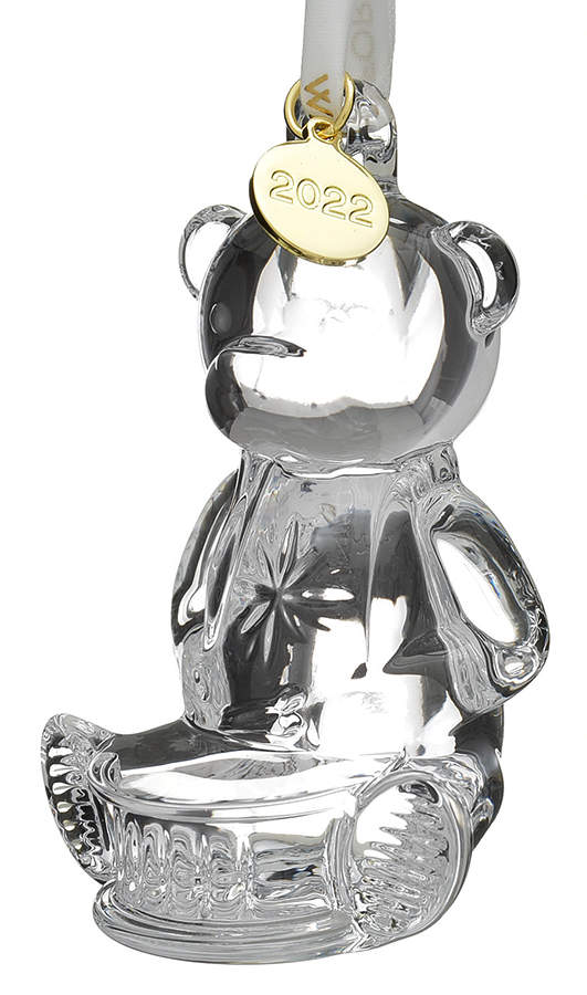 Baby's First Christmas 2022-Babys First Bear - Boxed by Waterford Crystal-1