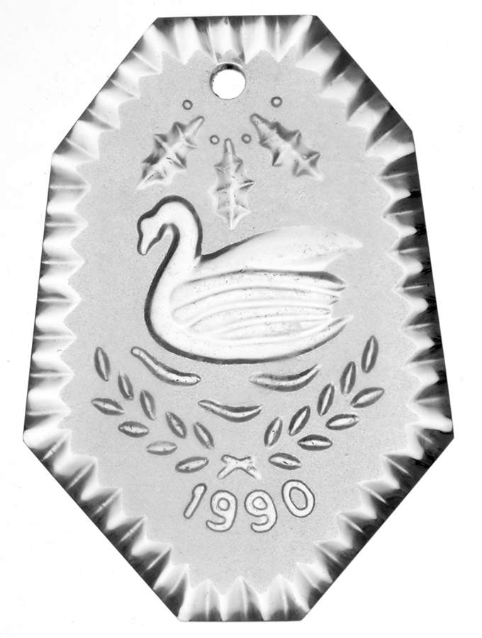 Crystal-Annual Ornament 7 Swans A Swimming - Boxed by Waterford Crystal-1