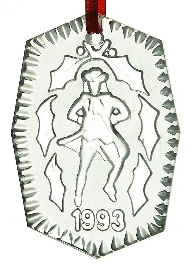 Crystal-Annual Ornament 10 Lords A Leaping - With Box by Waterford Crystal-1