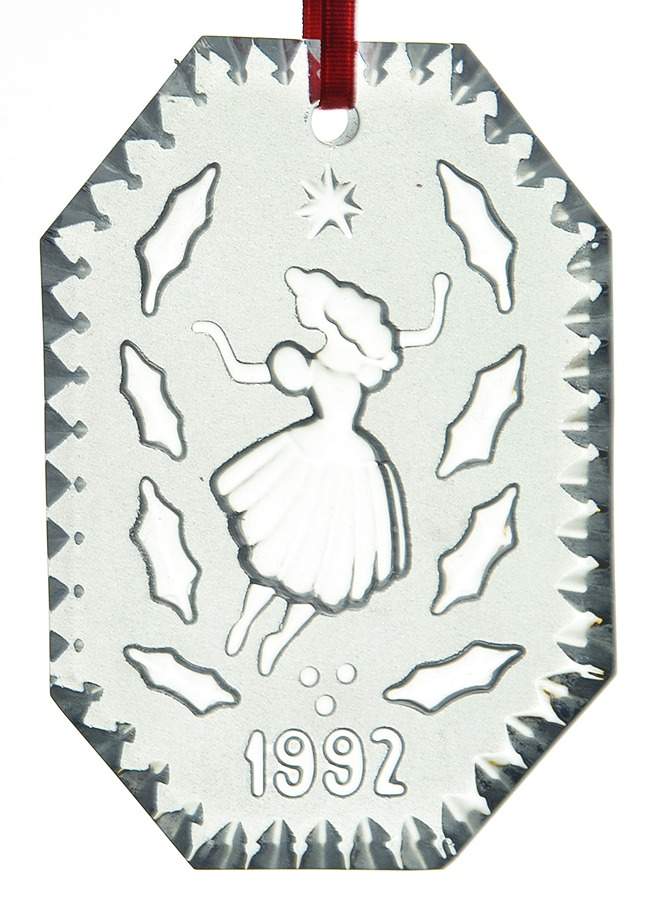 Crystal-Annual Ornament 9 Ladies Dancing - No Box by Waterford Crystal-1