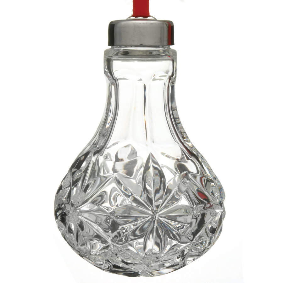 Annual Crystal Ball Ornament 2000 - Boxed by Waterford Crystal-1