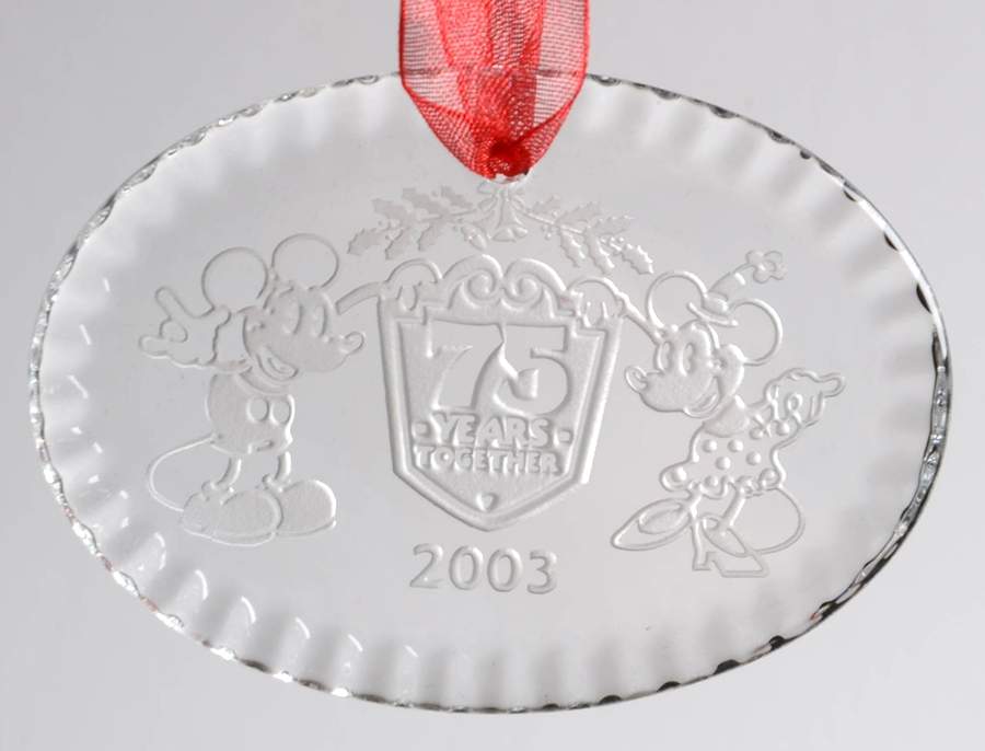 Disney Mickey & Minnie 75th Anniversary - Boxed by Waterford Crystal-1