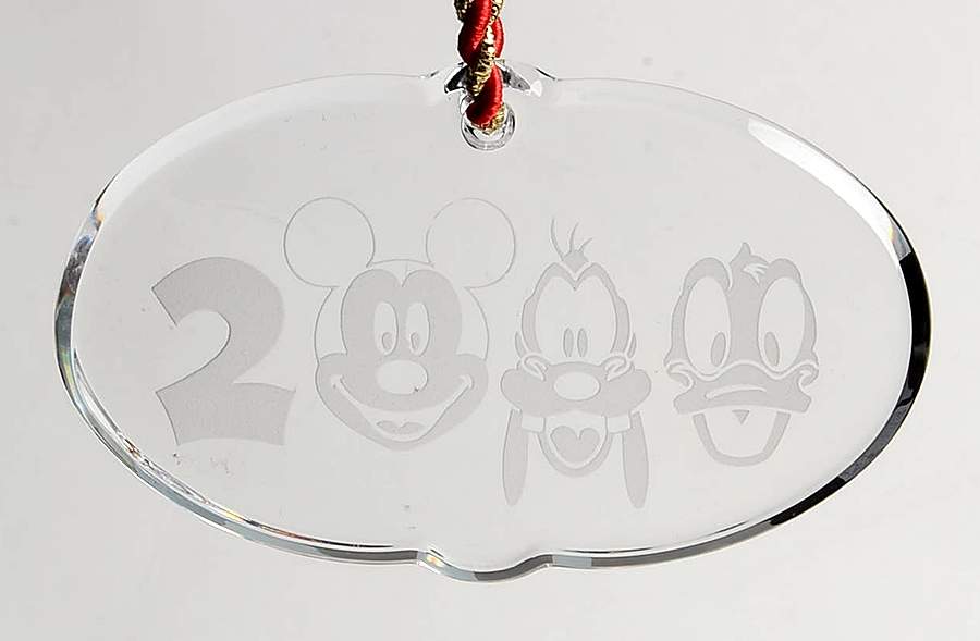 Disney Mickey, Pluto,  And Donald - Boxed by Waterford Crystal-1