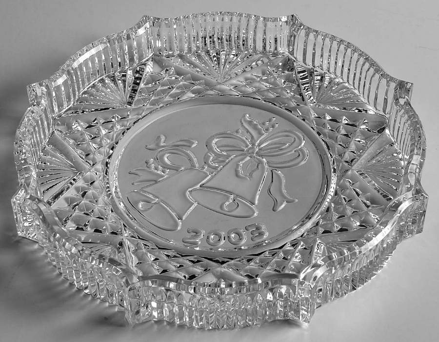 Songs of Christmas-Plate Silver Bells - No Box by Waterford Crystal-1