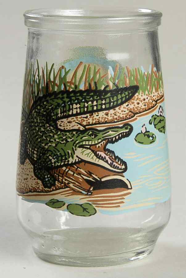 Endangered Species Glass American Crocodile - No Box by Welchs-1