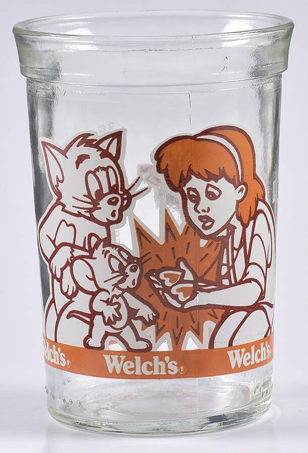 Tom & Jerry Glasses Tom & Jerry Hearts - No Box by Welchs-1