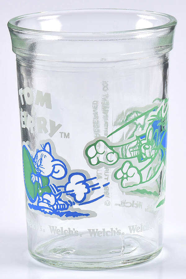 Tom & Jerry Glasses Tom & Jerry Playing Football - No Box by Welchs-1