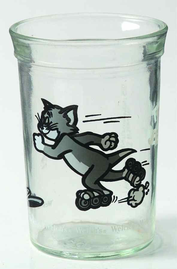 Tom & Jerry Glasses Tom Roller Skating - No Box by Welchs-1