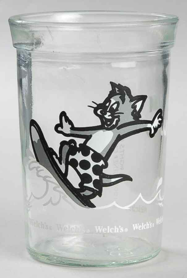 Tom & Jerry Glasses Tom Surfing - No Box by Welchs-1