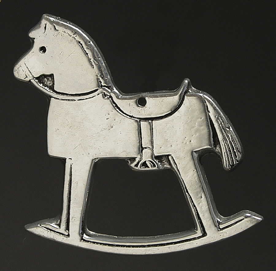 Wilton Armetale Christmas Ornament Hobby Horse-Rocking Horse - No Box by Wilton Armetale-1