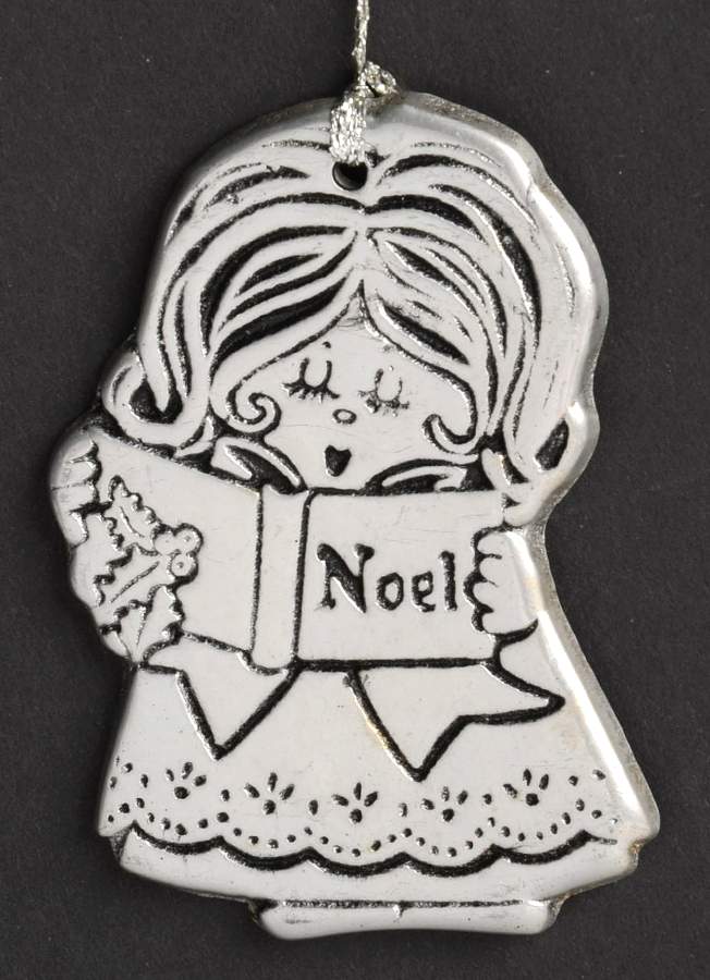 Wilton Armetale Christmas Ornament Noel Angel Singing - No Box by Wilton Armetale-1