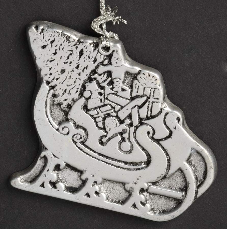 Wilton Armetale Christmas Ornament Sleigh With Presents - No Box by Wilton Armetale-1