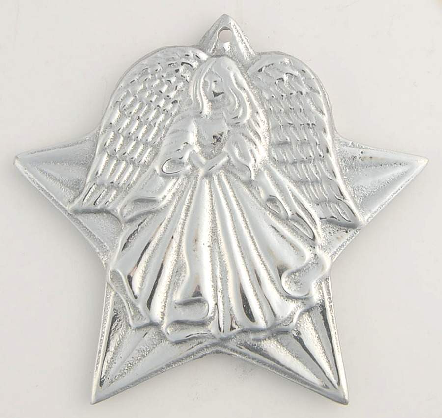 Wilton Armetale Christmas Ornament Angel In A Star - No Box by Wilton Armetale-1