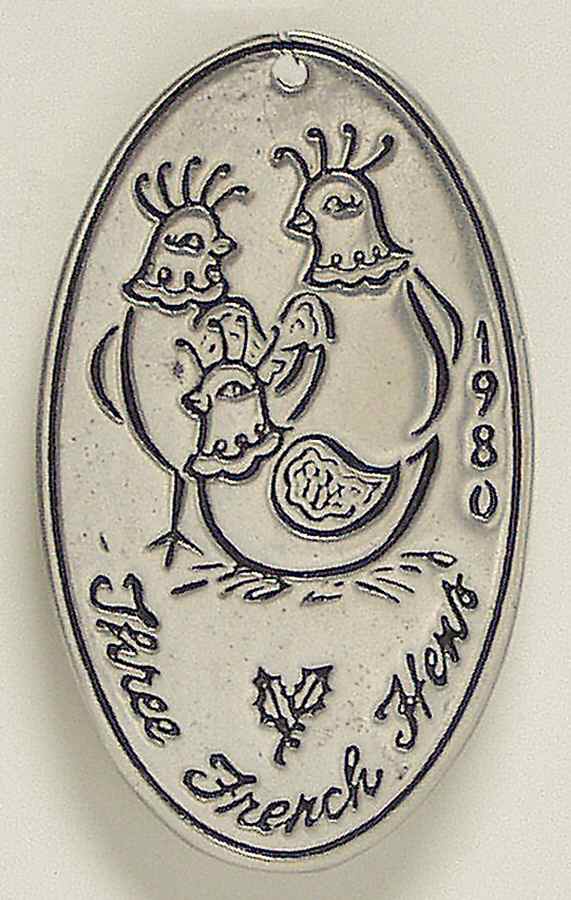Twelve Days of Christmas 3 French Hens - No Box by Wilton Armetale-1
