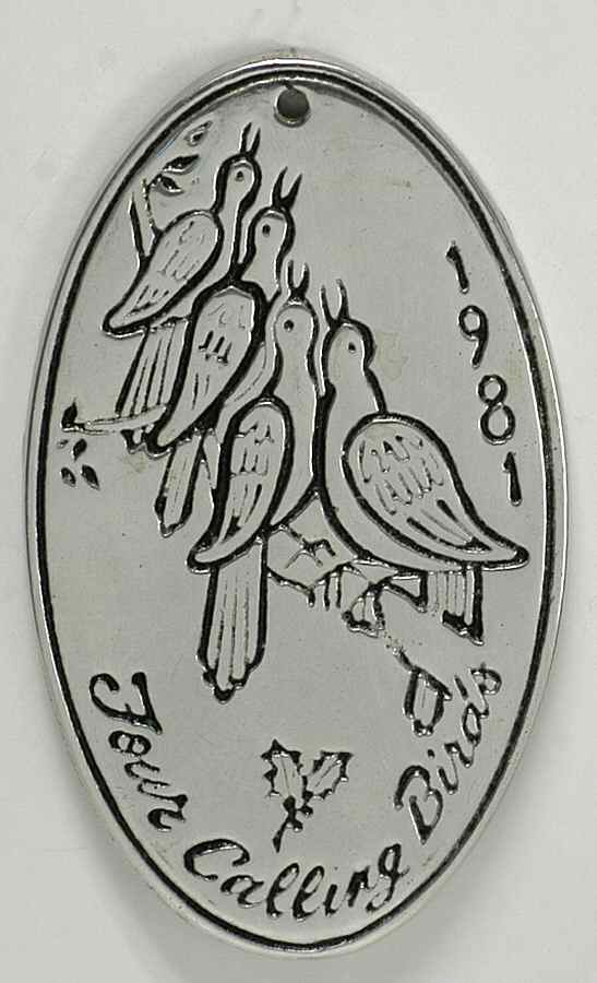 Twelve Days of Christmas 4 Calling Birds - No Box by Wilton Armetale-1