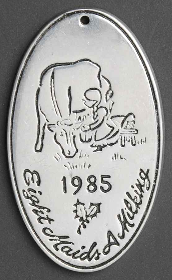 Twelve Days of Christmas 8 Maids A Milking - No Box by Wilton Armetale-1