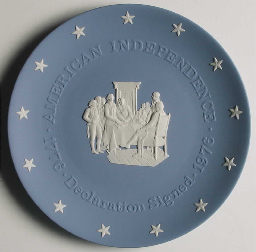 Bicentennial Plate Declaration Signed - Boxed by Wedgwood-1